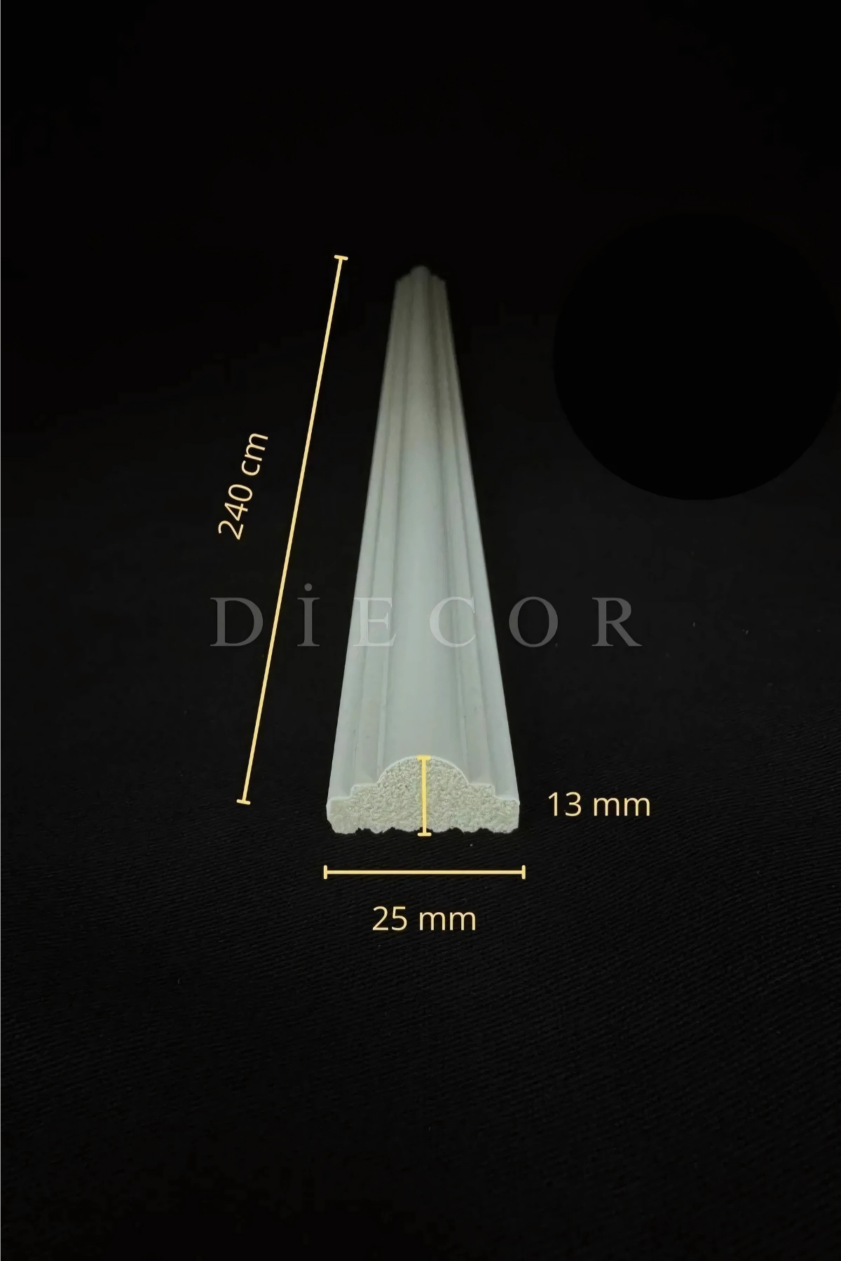 Boyanabilir Dekoratif Hazır Kesimli Duvar Çıtası