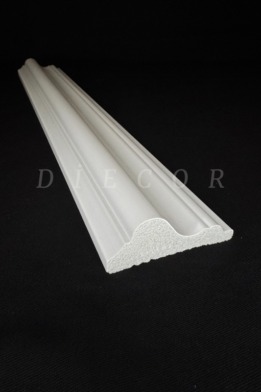 Dekoratif Boyanabilir 1 Adet 6 cm Polistren Duvar Çıtası