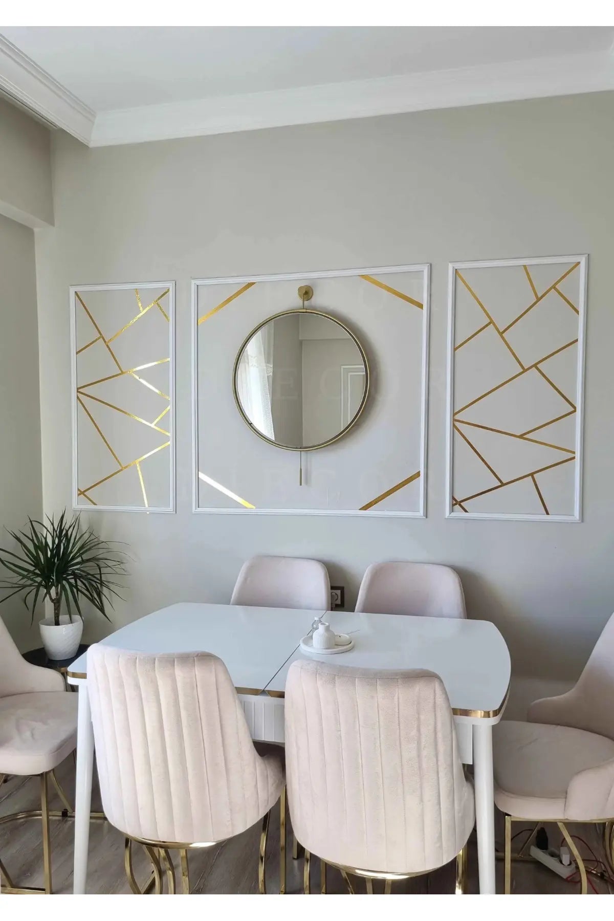 Dekoratif Boyanabilir Montaja Hazır 2,5cm Modern ve Şık Duvar Çıtası Tasarımı