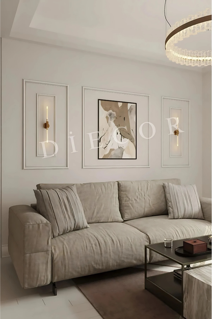 Boyanabilir Dekoratif Hazır Kesimli Duvar Çıtası