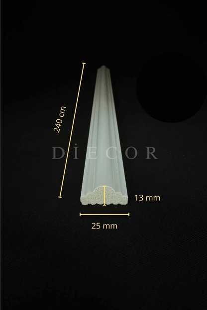 Boyanabilir Dekoratif Hazır Kesimli Duvar Çıtası