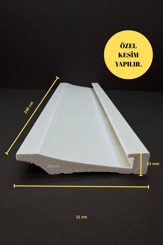 Led Döşenebilir Dekoratif Boyanabilir 1 Adet 11 cm Polistren Süpürgelik