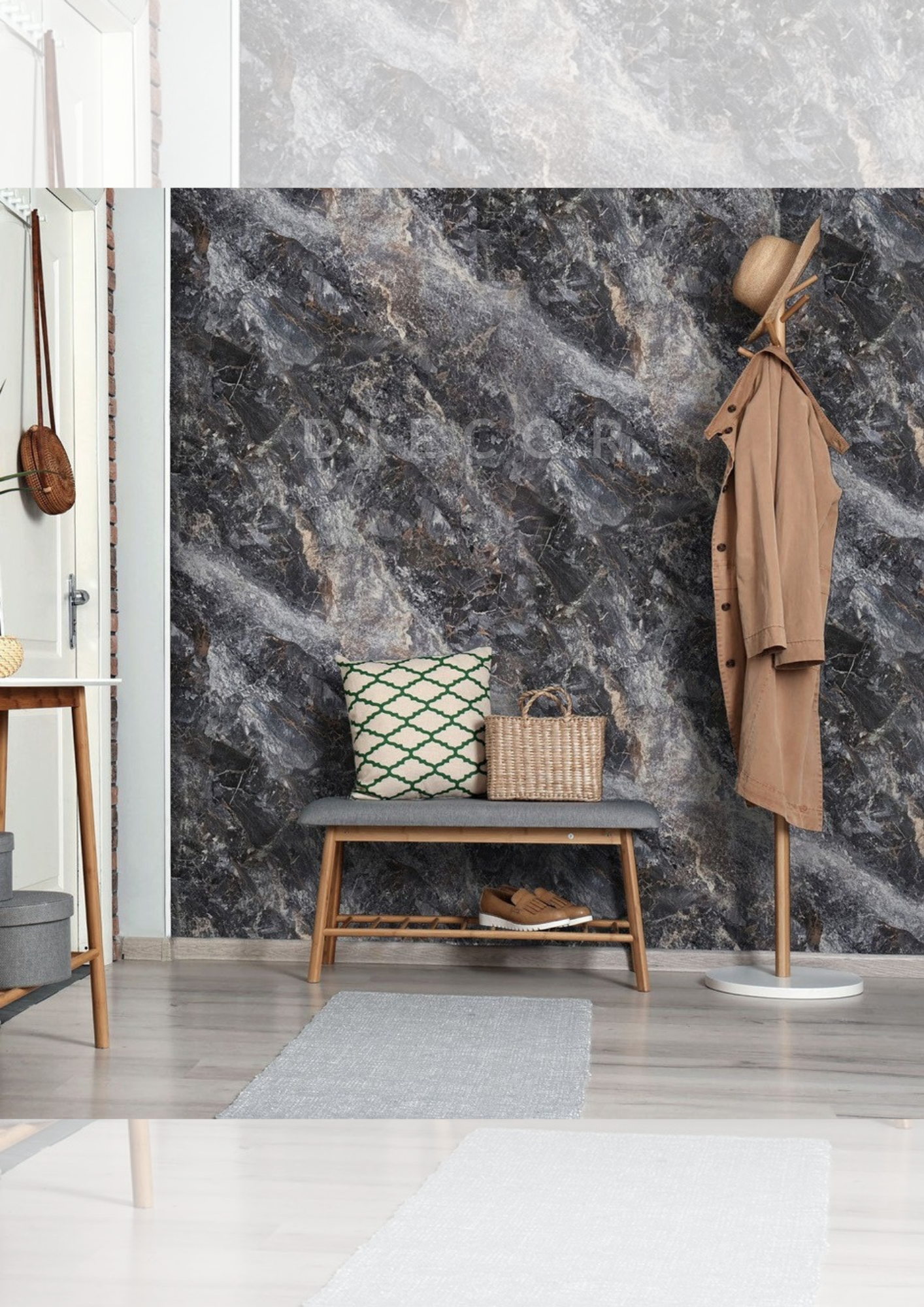 Premium Kalite Mermer Desenli PVC Panel 122x244 Cm Suya Dayanıklı Banyo, Mutfak Ve Zemin Kaplama