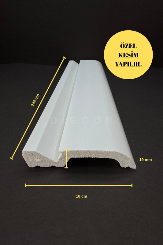 Led Döşenebilir Dekoratif Boyanabilir 1 Adet 10 cm Polistren Süpürgelik