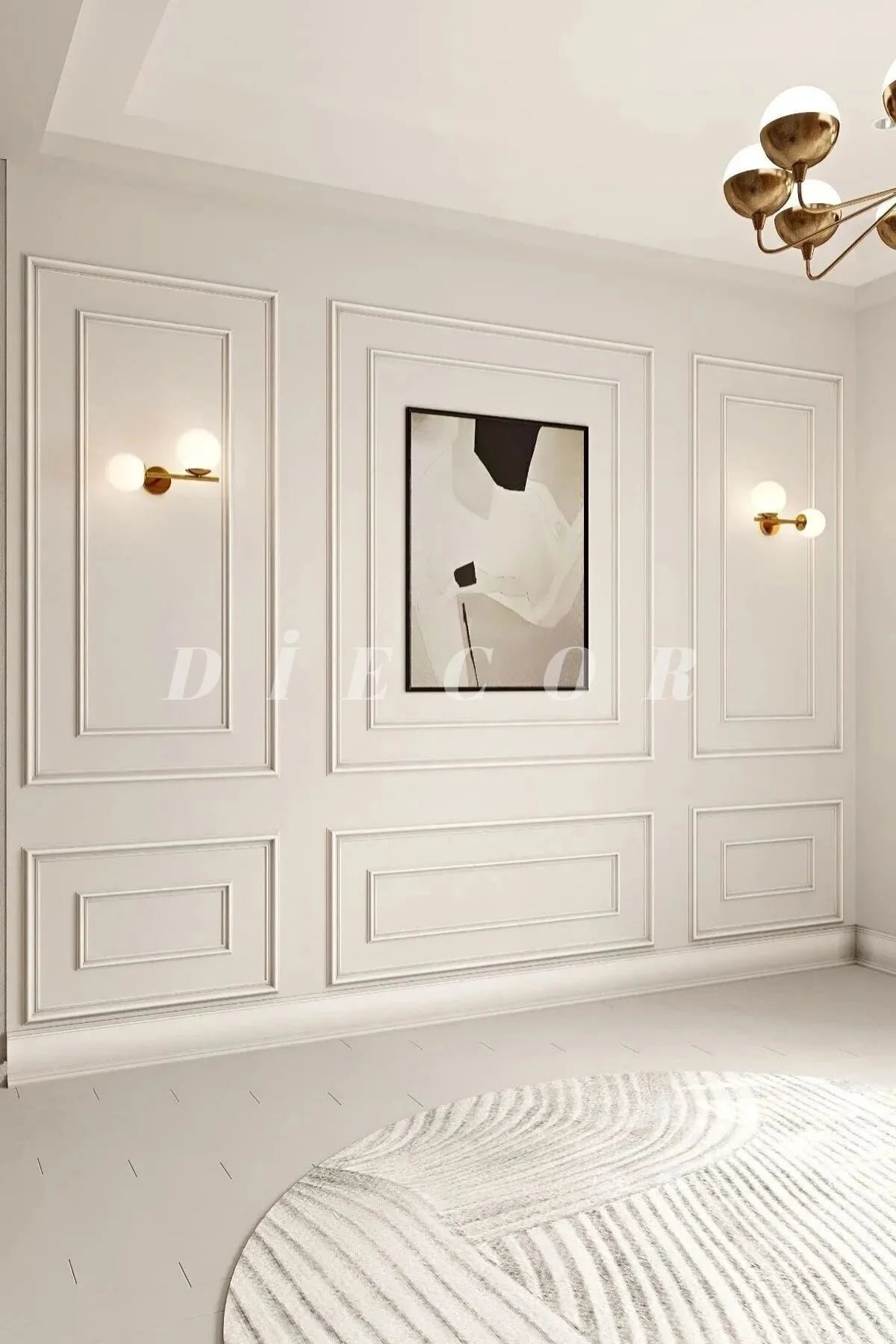 Boyanabilir Dekoratif Özel Hazır Kesim 4 cm ve 2.5 cm Duvar Çıtası