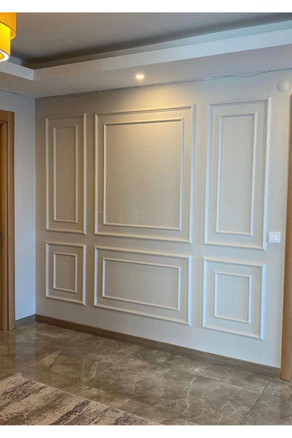 Boyanabilir Dekoratif Özel Hazır Kesim 4 cm ve 2.5 cm Duvar Çıtası