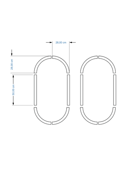 Modern Dekoratif Oval Ahşap Duvar Paneli Seti – Kendin Yap Modern Çerçeve Kiti