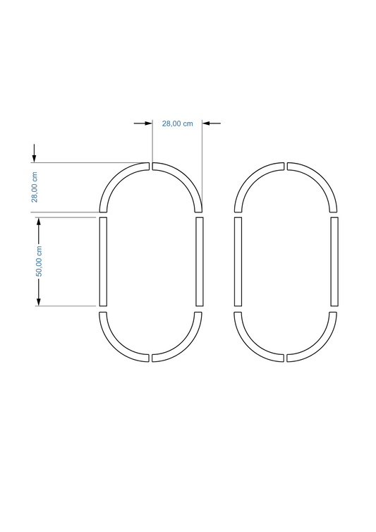 Modern Dekoratif Oval Ahşap Duvar Paneli Seti – Kendin Yap Modern Çerçeve Kiti
