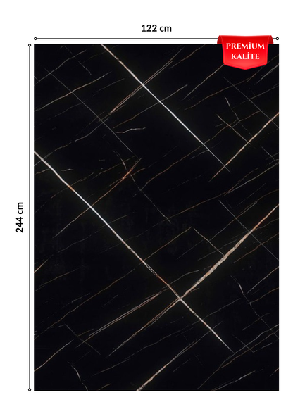 Premium Kalite Mermer Desenli PVC Panel 122x244 Cm Suya Dayanıklı Banyo, Mutfak Ve Zemin Kaplama
