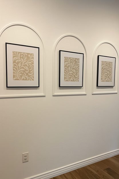 Dekoratif Ahşap Duvar Çerçeve Paneli Seti – Modern Kendin Yap Çerçeve Kiti