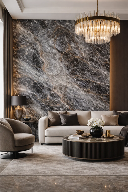 Premium Kalite Mermer Desenli PVC Panel 122x244 Cm Suya Dayanıklı Banyo, Mutfak Ve Zemin Kaplama