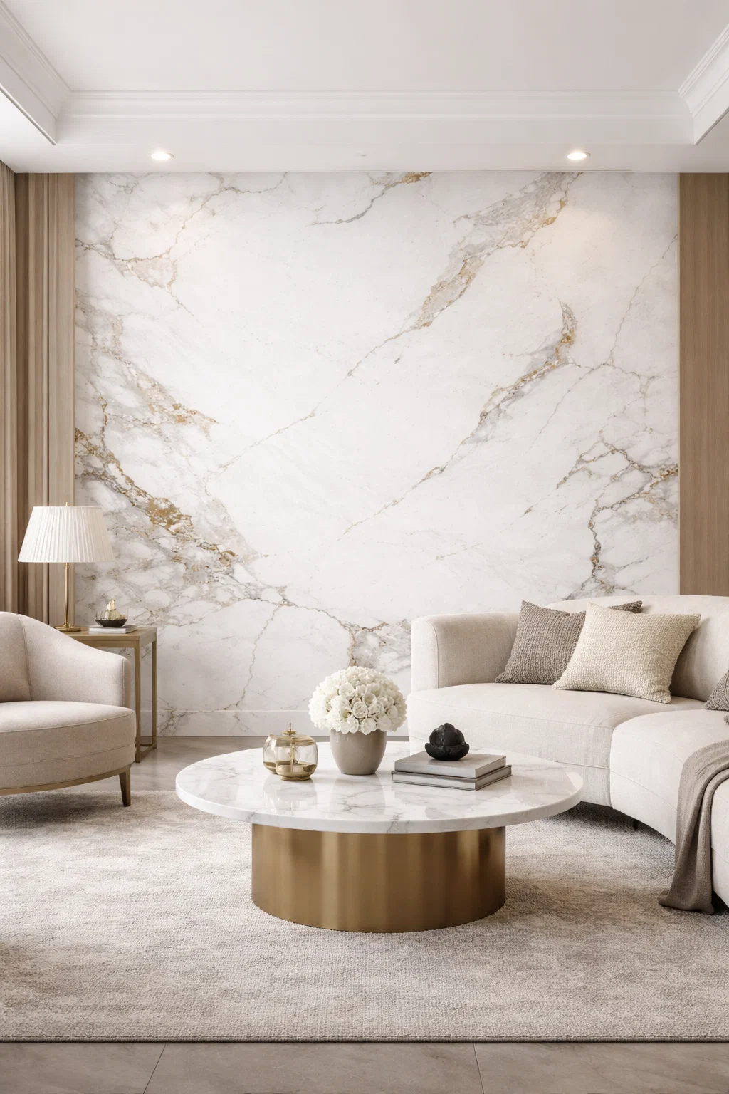Premium Kalite Mermer Desenli PVC Panel 122x244 Cm Suya Dayanıklı Banyo, Mutfak Ve Zemin Kaplama