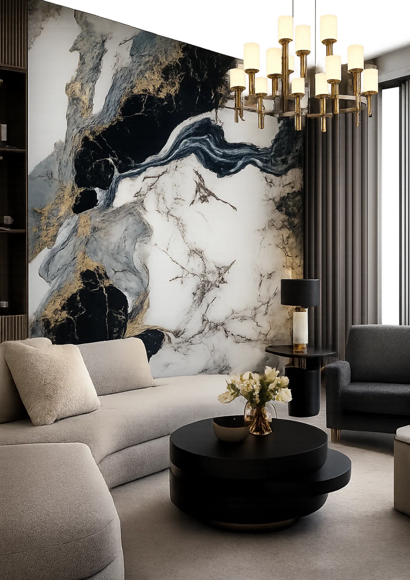 Premium Kalite Mermer Desenli PVC Panel 122x244 Cm Suya Dayanıklı Banyo, Mutfak Ve Zemin Kaplama