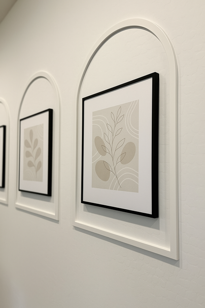 Dekoratif Ahşap Duvar Çerçeve Paneli Seti – Modern Kendin Yap Çerçeve Kiti