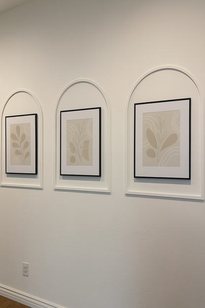 Dekoratif Ahşap Duvar Çerçeve Paneli Seti – Modern Kendin Yap Çerçeve Kiti