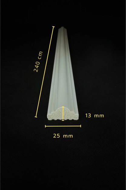 Dekoratif Boyanabilir Montaja Hazır 2,5cm Eşsiz Ve Büyüleyici Yatak Başlığı Duvar Çıtası Tasarımı