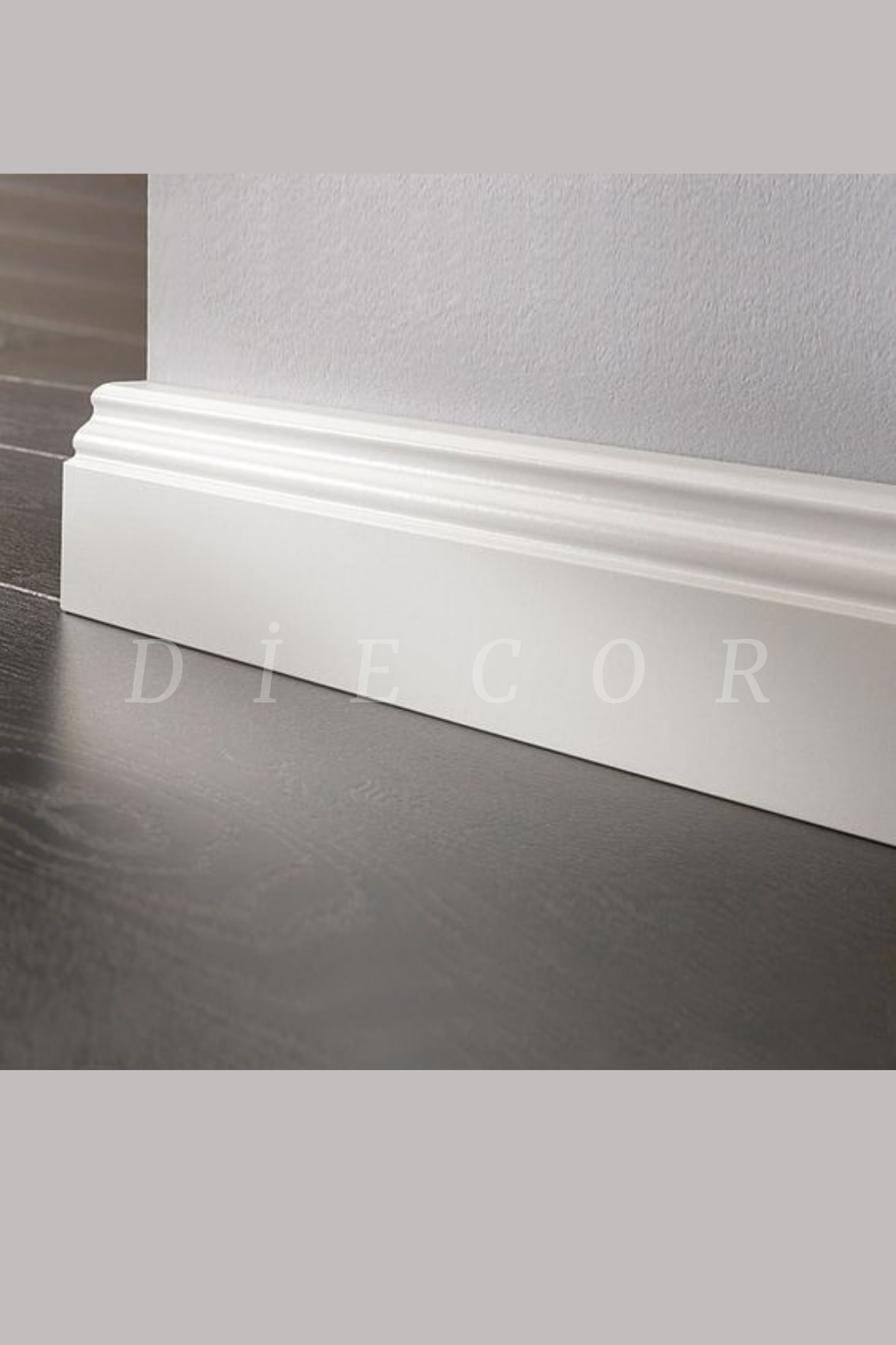 Dekoratif Boyanabilir 1 Adet 11,5 Cm Polistren Süpürgelik