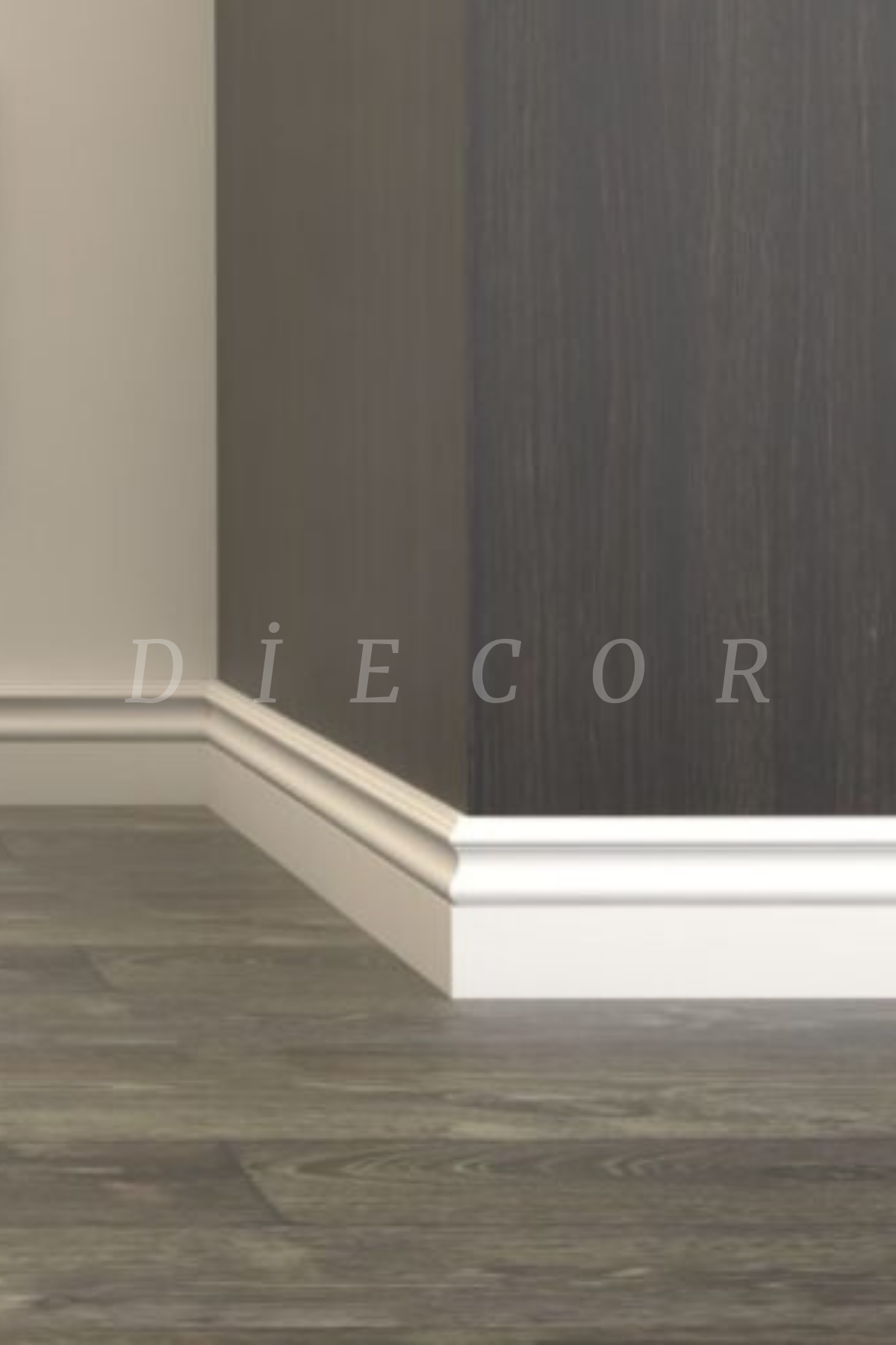 Dekoratif Boyanabilir 1 Adet 11,5 Cm Polistren Süpürgelik