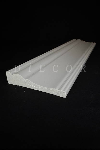 Dekoratif Boyanabilir 1 Adet 9,7 Cm Polistren Süpürgelik