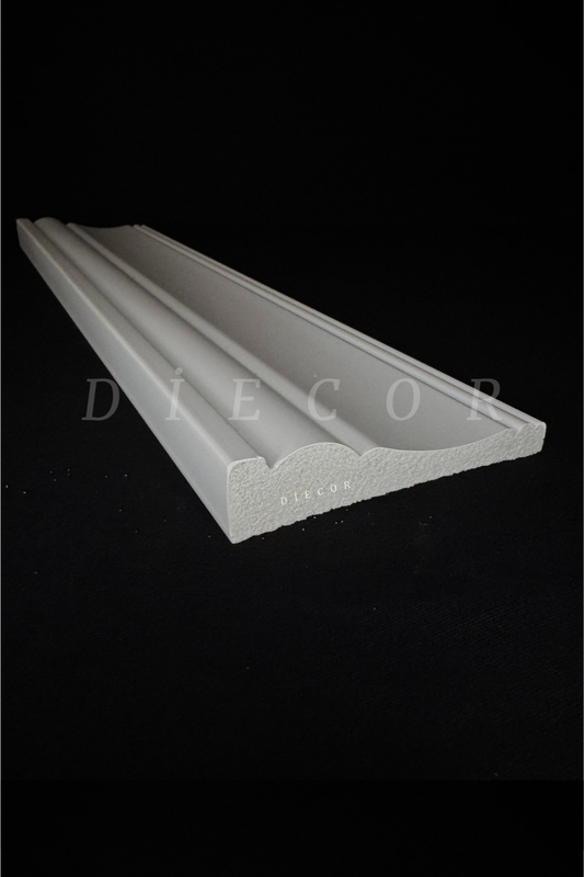 Dekoratif Boyanabilir 1 Adet 9,7 Cm Polistren Süpürgelik