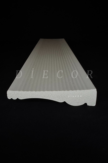 Dekoratif Boyanabilir 1 Adet 9,7 Cm Polistren Süpürgelik