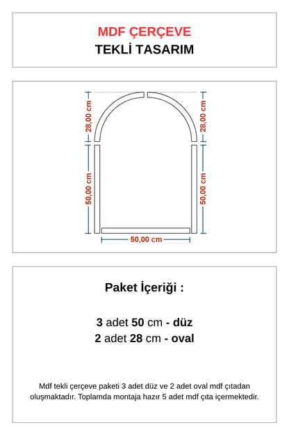 Dekoratif Ahşap Duvar Çerçeve Paneli Seti – Modern Kendin Yap Çerçeve Kiti