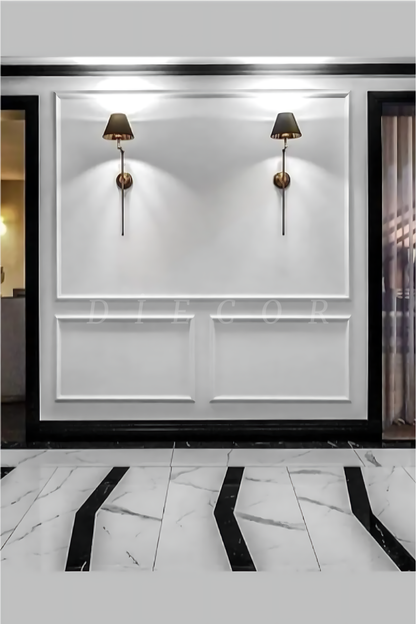 Dekoratif Boyanabilir Montaja Hazır 2.5cm Etkileyici Duvar Çıtası Tasarımı