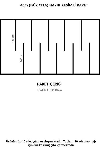 Dekoratif Boyanabilir Montaja Hazır 4cm Modern Duvar Çıtası Piyano Tasarımı
