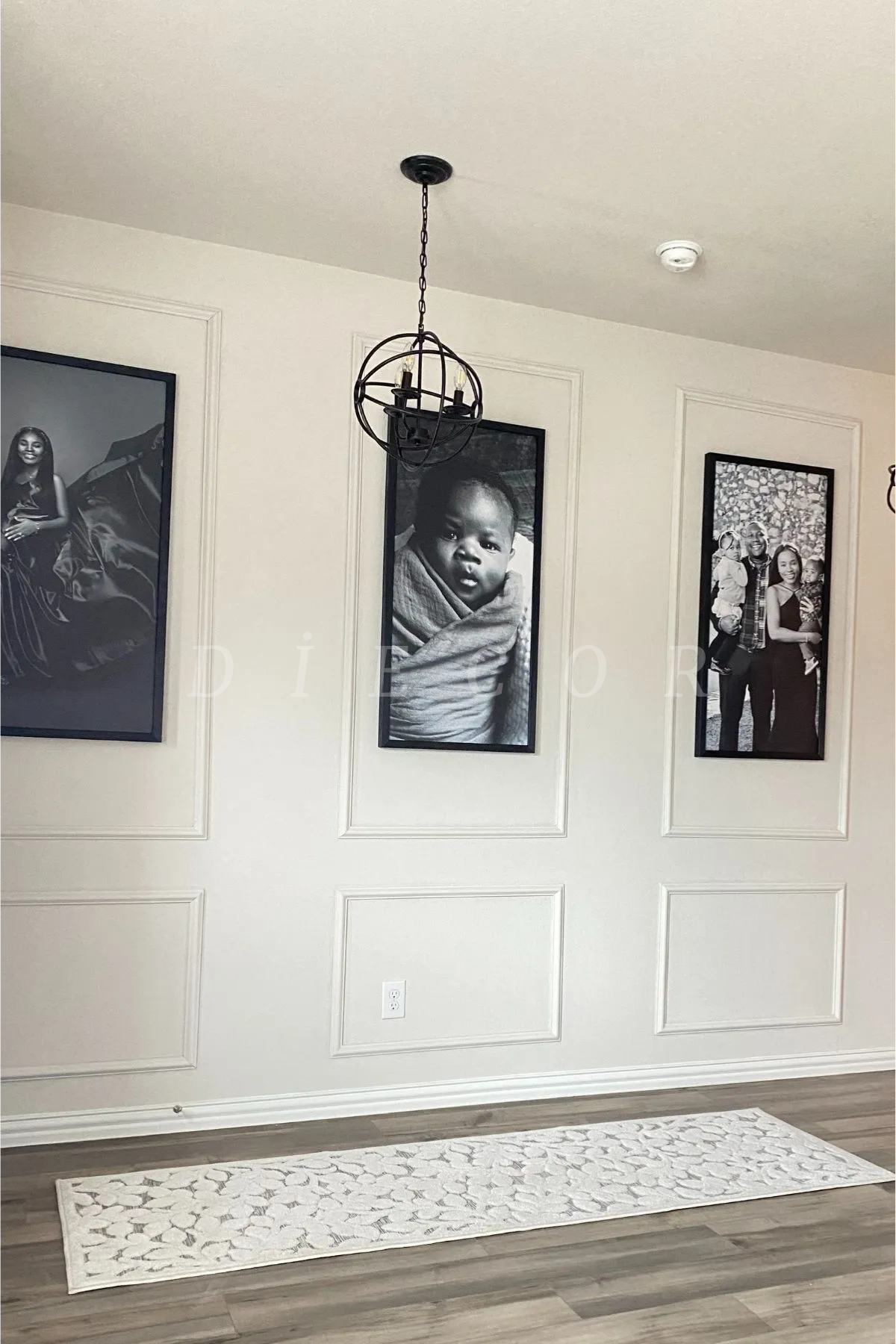 Dekoratif Boyanabilir Hazır Kesimli 2.5 Cm Zarif 3 Üst 3 Alt Duvar Çıtası Paketi