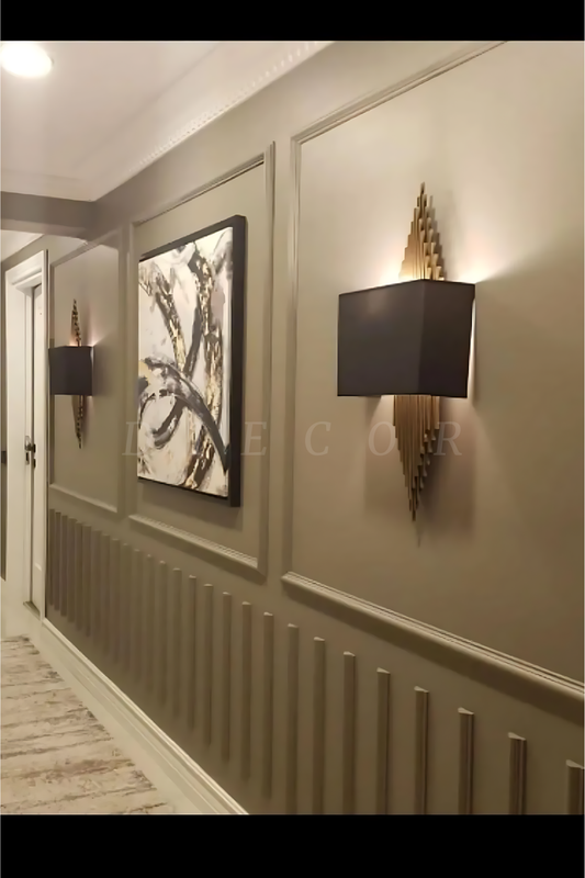 Dekoratif Boyanabilir Montaja Hazır 2,5cm Duvar Çıtası Koridor Tasarımı