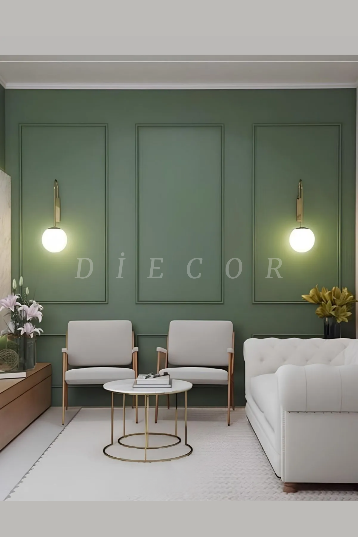 Dekoratif Boyanabilir Montaja Hazır 2,5cm Şık ve Estetik Duvar Çıtası Tasarımı