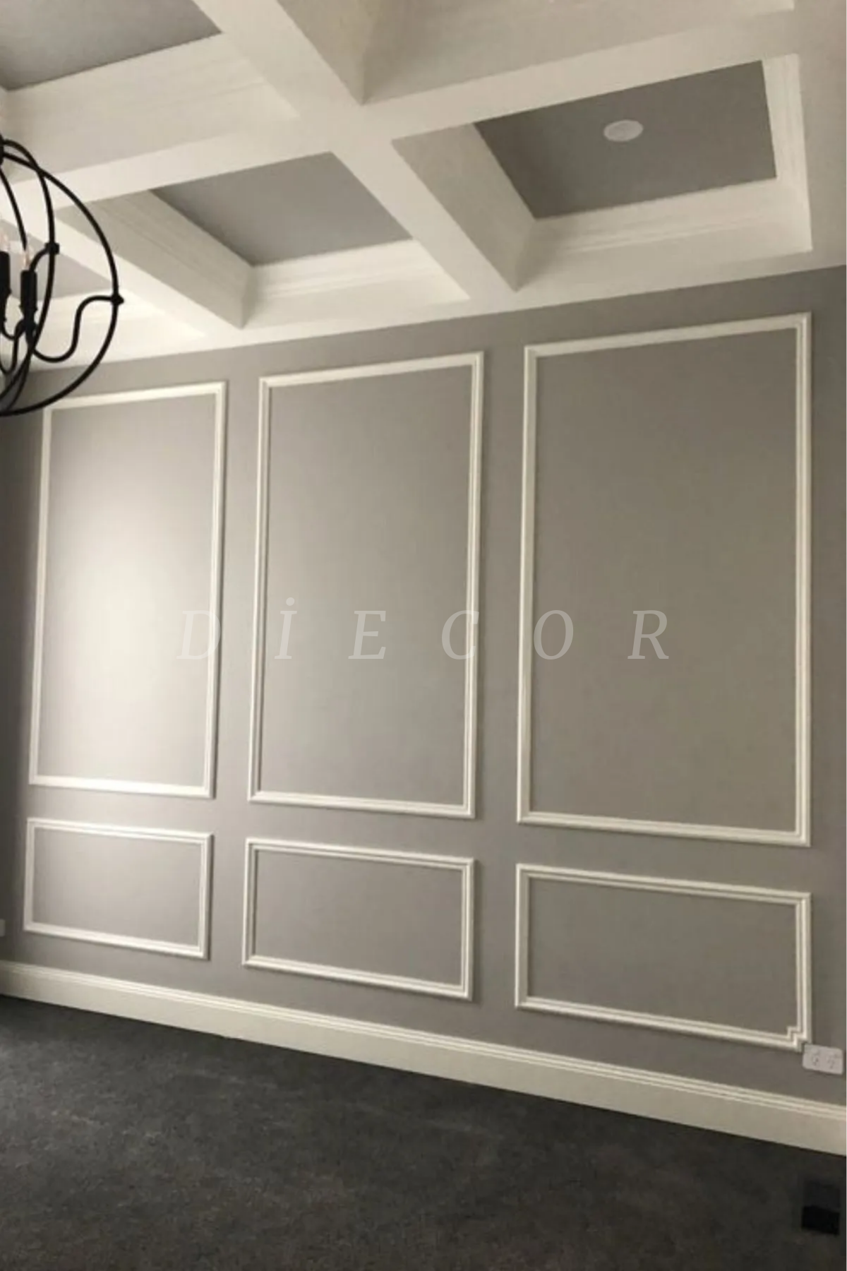 Dekoratif Boyanabilir Montaja Hazır 2.5cm Duvar Çıtası Sade Duvar Dekorasyonu