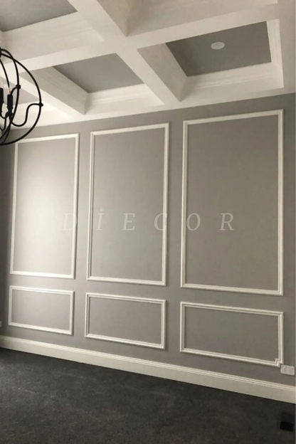 Dekoratif Boyanabilir Montaja Hazır 2.5cm Duvar Çıtası Sade Duvar Dekorasyonu