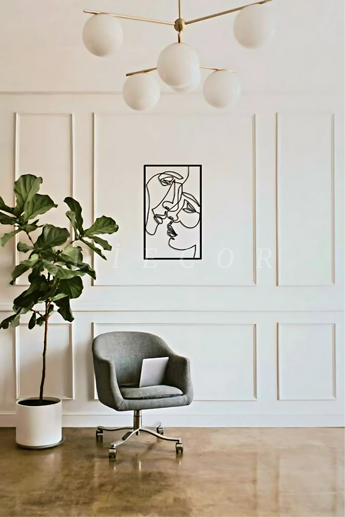 Dekoratif Boyanabilir Montaja Hazır 2.5cm Duvar Çıtası Kolay Uygulanır Ustalık Gerekmez DIY