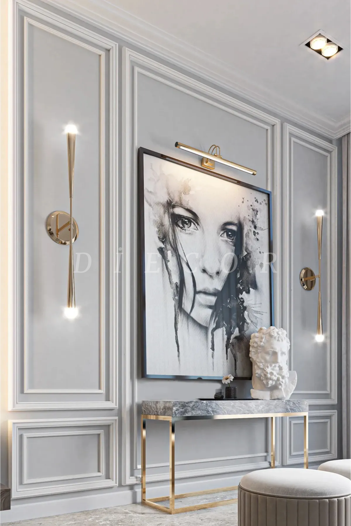 Dekoratif Boyanabilir Montaja Hazır Şahane Duvar Çıta Tasarımı