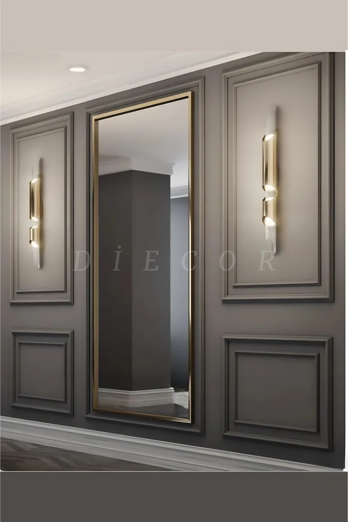 Boyanabilir Dekoratif Modern Hazır Kesim 2.5 cm Duvar Çıtası