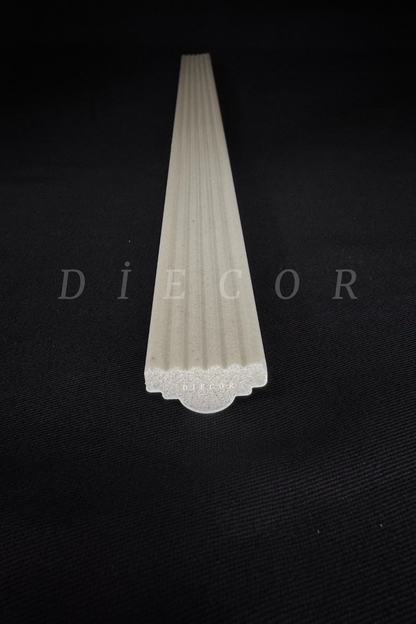 Boyanabilir Dekoratif Modern Hazır Kesim 2.5 cm Duvar Çıtası