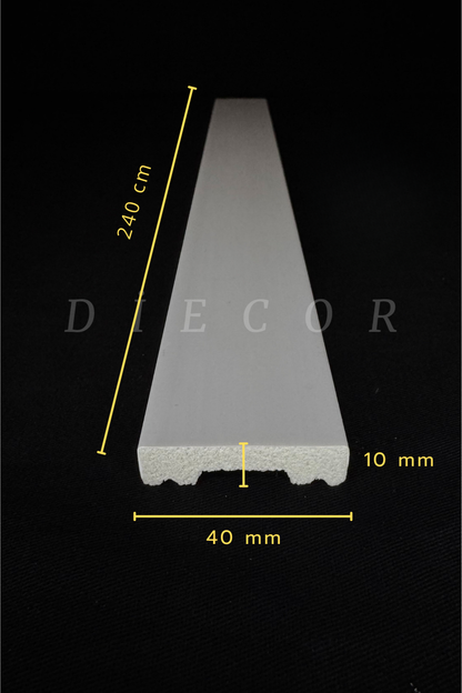 Dekoratif Boyanabilir Montaja Hazır 4 cm Modern Duvar Çıtası Tasarımı