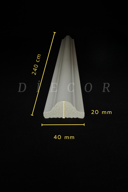 Boyanabilir Dekoratif Özel Hazır Kesim 4 cm ve 2.5 cm Duvar Çıtası