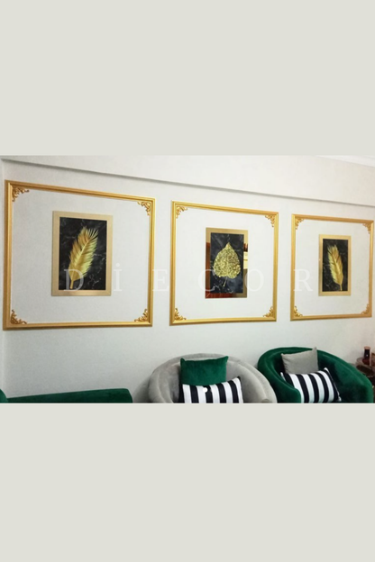 Dekoratif Polistren 1 Adet Gold 6 Cm Duvar Çıtası