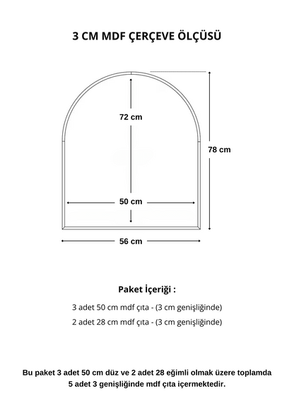 Dekoratif Ahşap Duvar Çerçeve Paneli Seti – Modern Kendin Yap Çerçeve Kiti