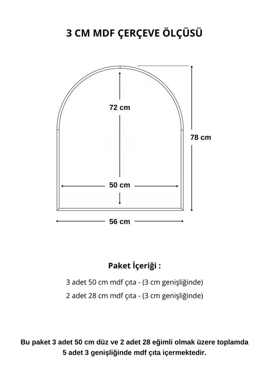 Dekoratif Ahşap Duvar Çerçeve Paneli Seti – Modern Kendin Yap Çerçeve Kiti